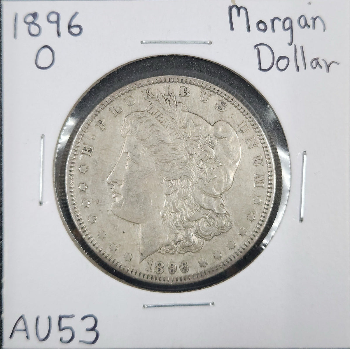 1896-O Morgan Dollar AU53 7624.53-A — Obverse