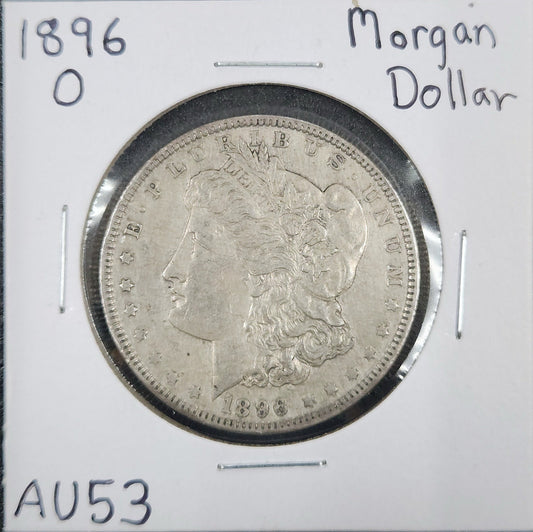 1896-O Morgan Dollar AU53 7624.53-A — Obverse
