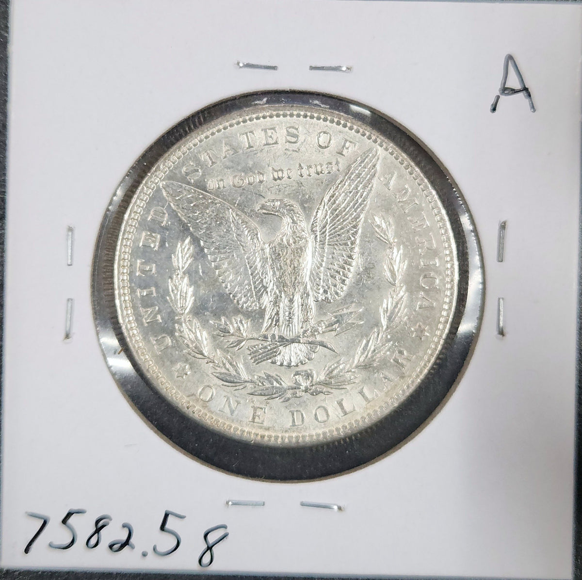 1897 Morgan Dollar AU58 7582.58-A — Reverse
