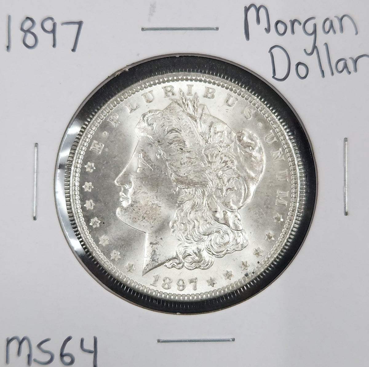 1897 Morgan Dollar MS64 7582.64-A — Obverse