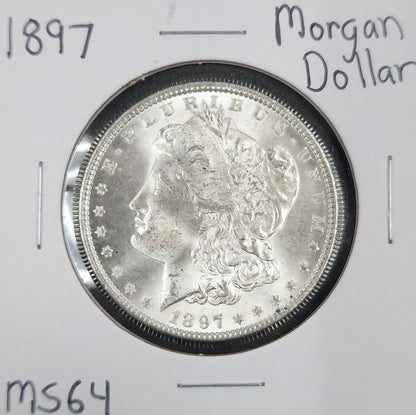 1897 Morgan Dollar MS64 7582.64-A — Obverse