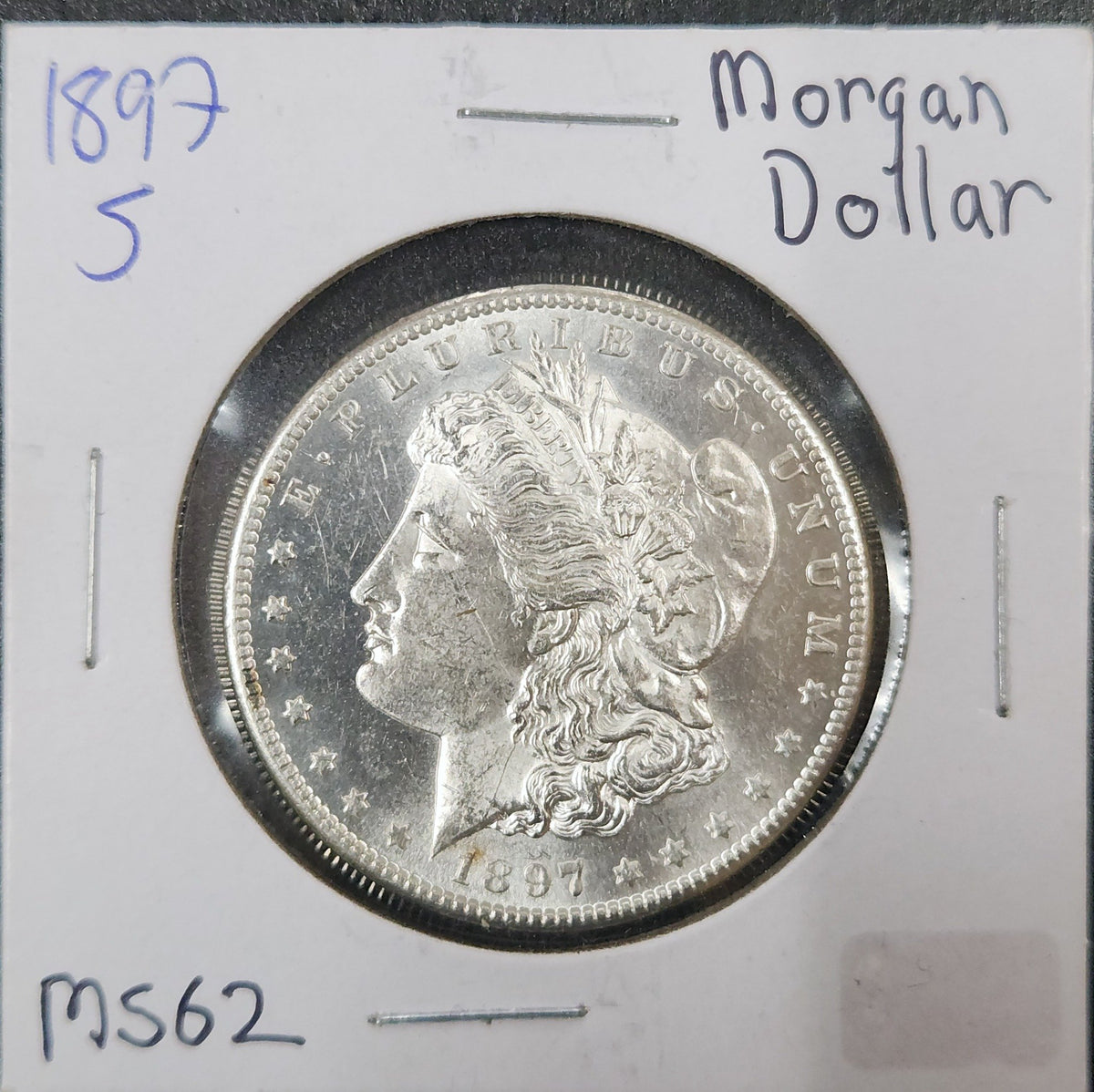 1897-S Morgan Dollar MS62 7631.62-A — Obverse