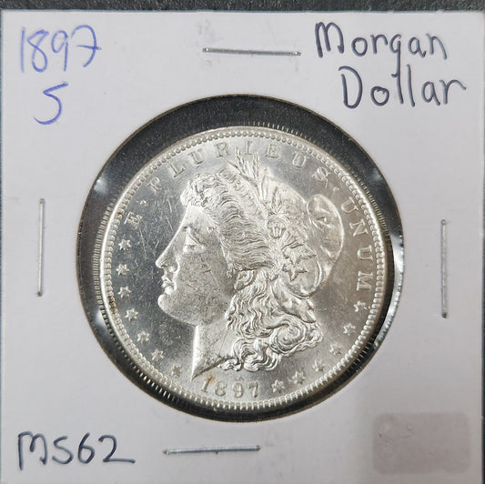 1897-S Morgan Dollar MS62 7631.62-A — Obverse