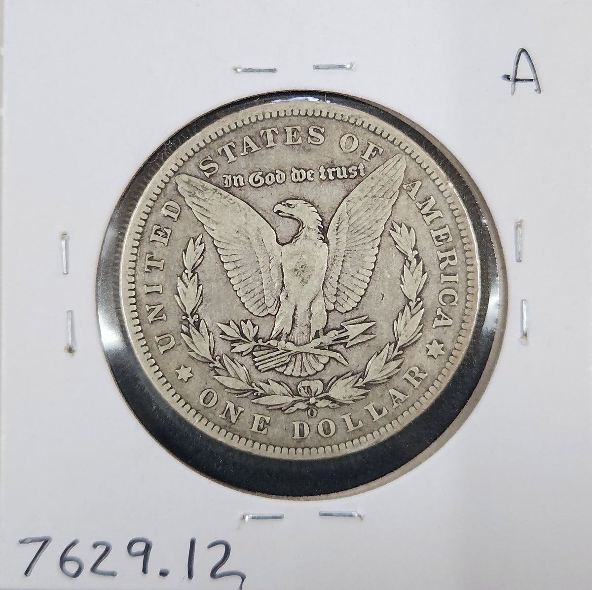 1897-O Morgan Dollar F-12 7629.12-A — Reverse