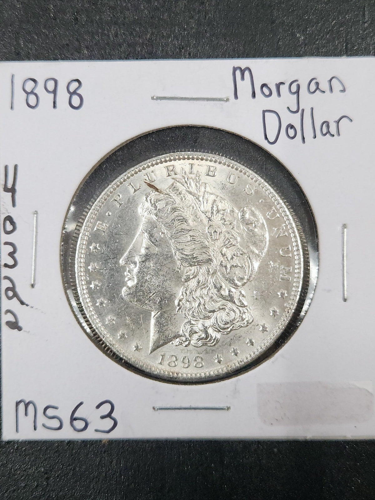 1898 Morgan Dollar MS63 7584.63-A — Obverse