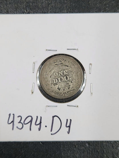 1914-D Barber Dime G 4394.D4-A — Reverse