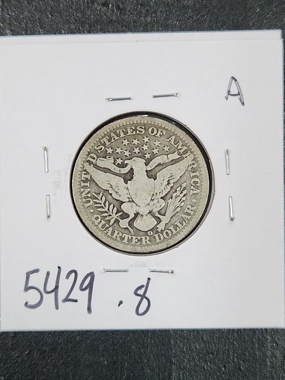 1900-O Barber Quarter VG-8 5429.8-A — Reverse