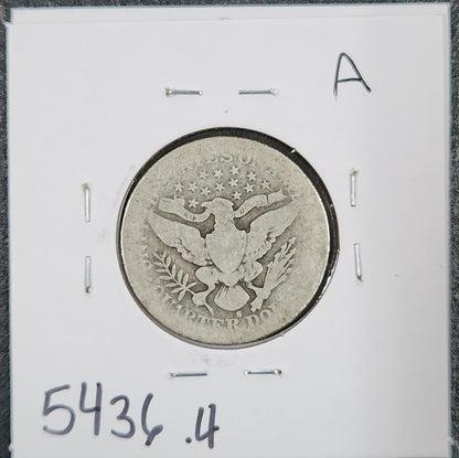 1903-S Barber Quarter G-4 5436.4-A — Reverse