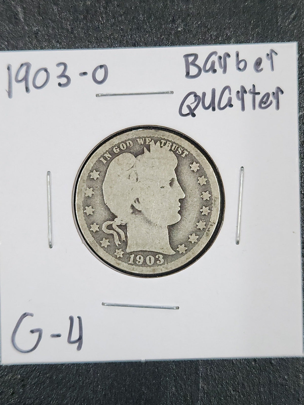 1903-O Barber Quarter G-4 5435.4-A — Obverse