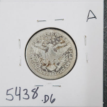 1905-O Barber Quarter Dollar 5438.D6-A — Reverse