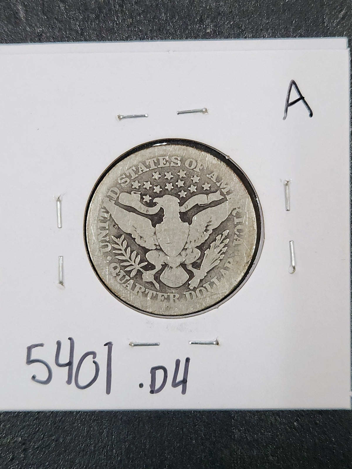 1905 Barber Quarter Dollar 5401.D4-A — Reverse