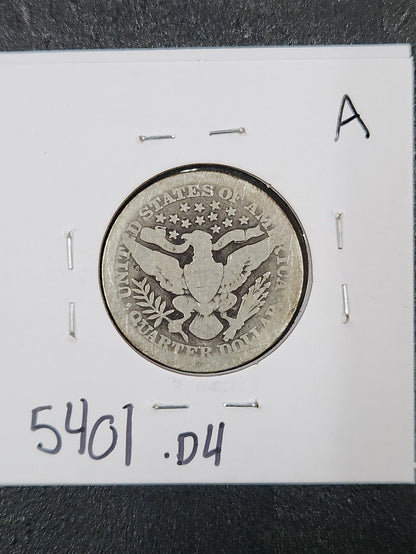 1905 Barber Quarter Dollar 5401.D4-A — Reverse