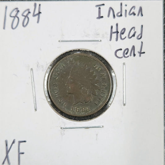 1884 Indian Head Cent XF 1365.D40-A — Obverse