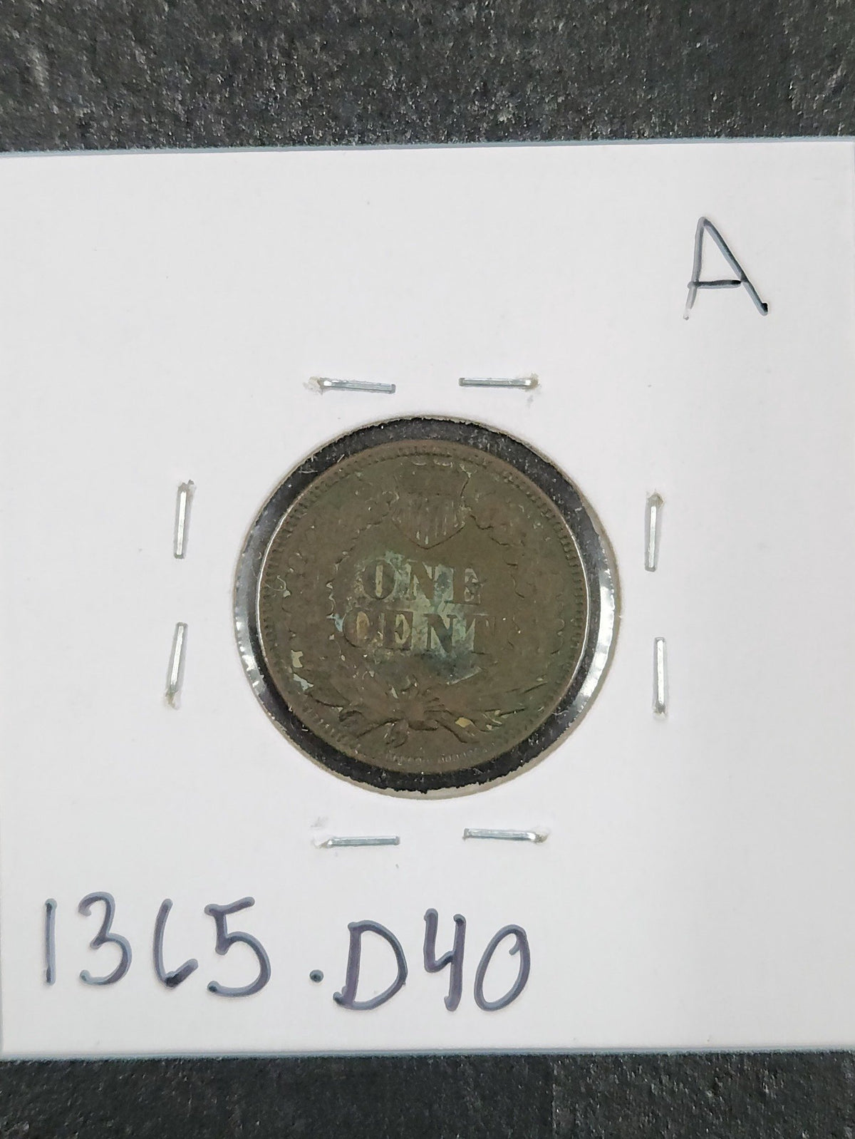 1884 Indian Head Cent XF 1365.D40-A — Reverse