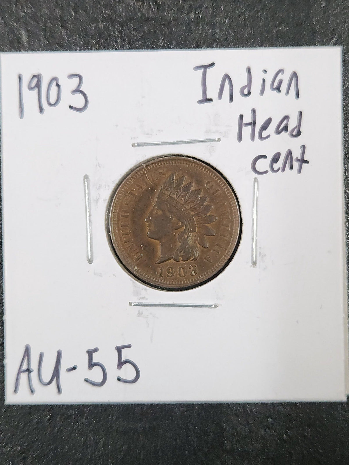 1903 Indian Head Cent AU-55 1431.55-A — Obverse