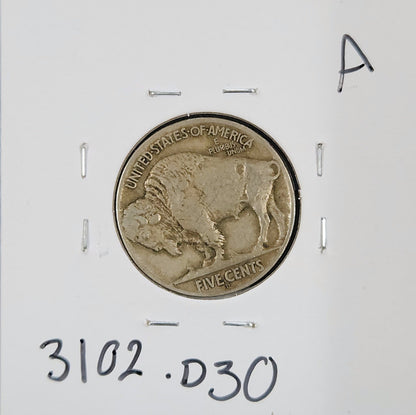 1913-D Type 2 Buffalo Nickel VF 3102.D30-A — Reverse