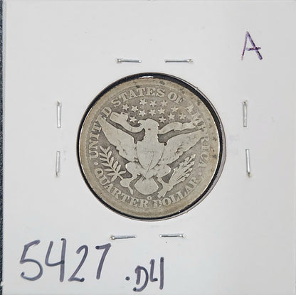 1899-O Barber Quarter Dollar Good 5427.D4-A — Reverse