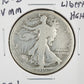 1916-D OBV MM Walking Liberty Half G — Obverse