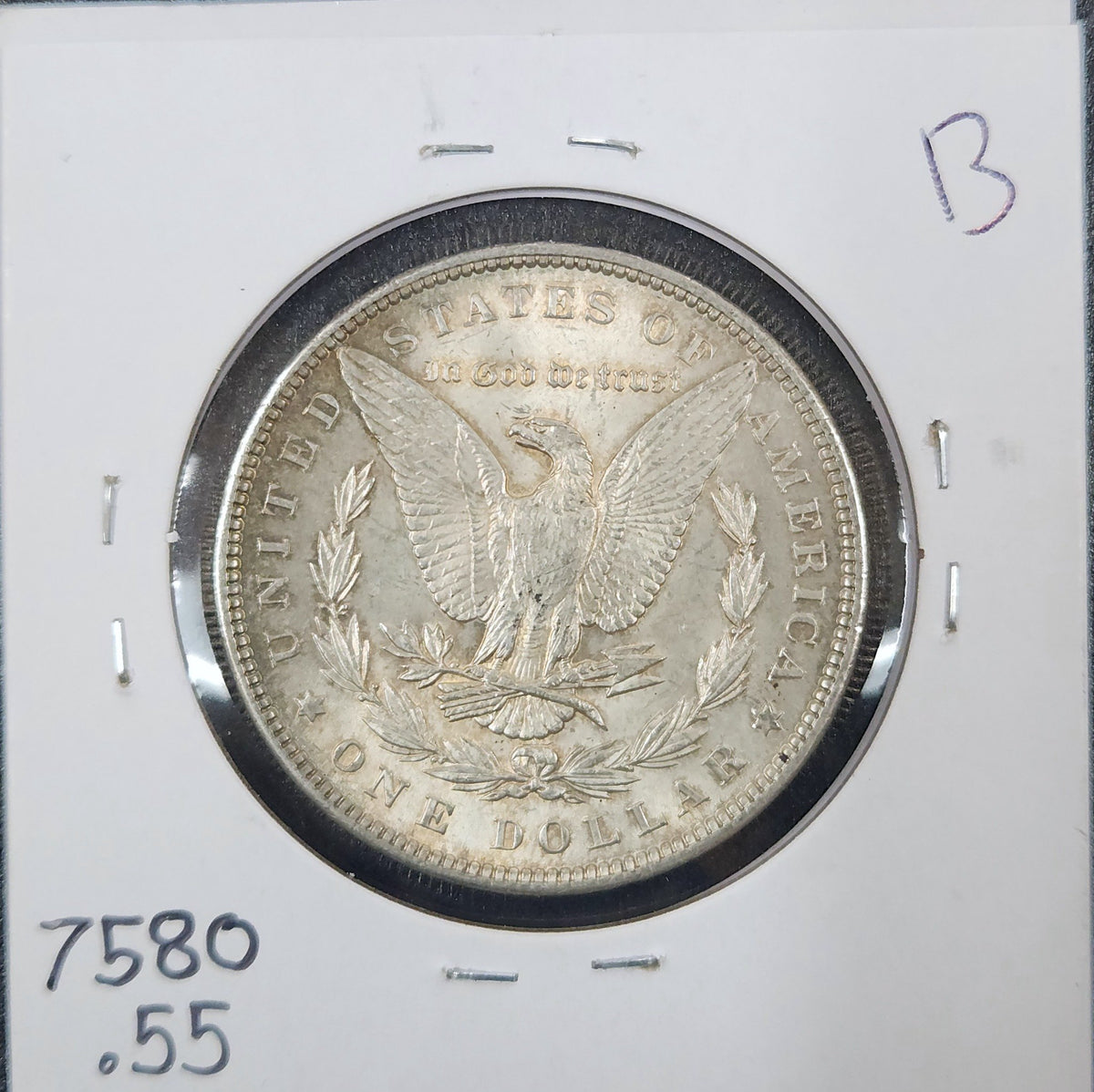 1896 Morgan Dollar AU55 7580.55-B — Reverse
