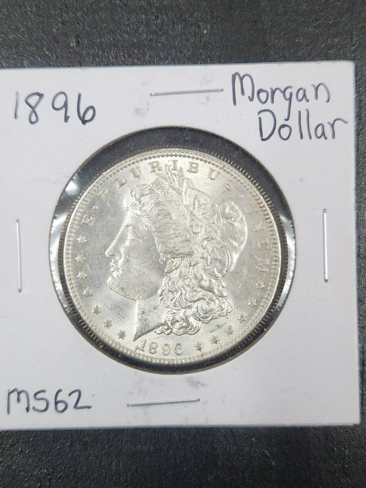 1896 Morgan Dollar MS62 7580.62-B — Obverse