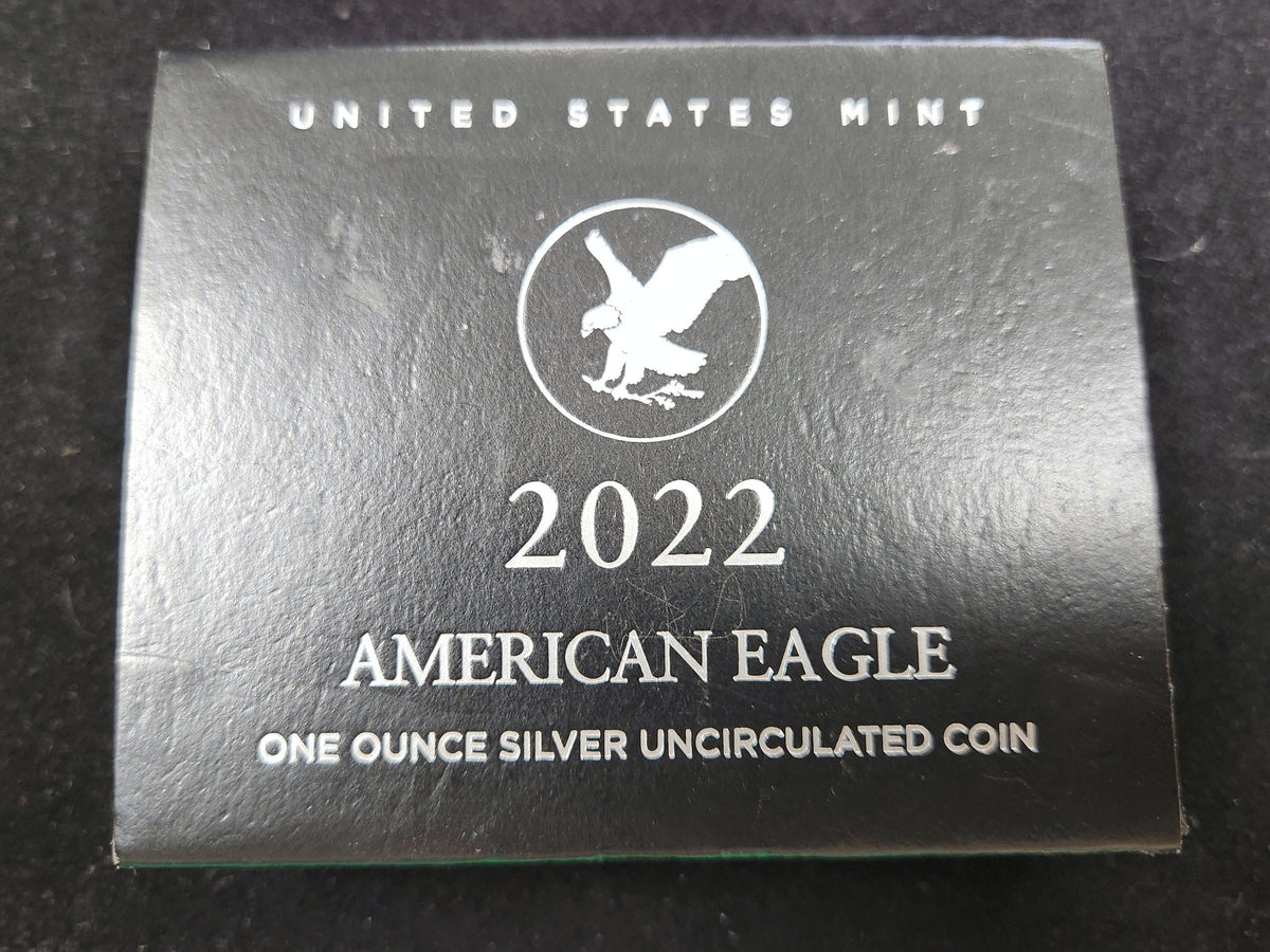2022 American Silver Eagle $1 — Silver Uncirculated Coin 213174.OGP-A — Edge