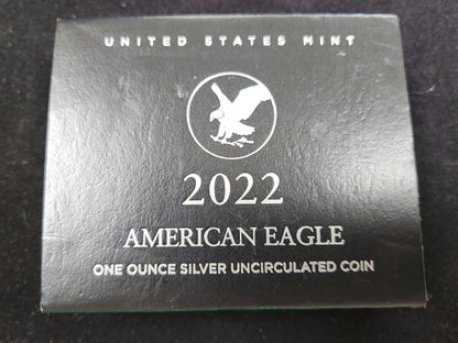 2022 American Silver Eagle $1 — Silver Uncirculated Coin 213174.OGP-A — Edge