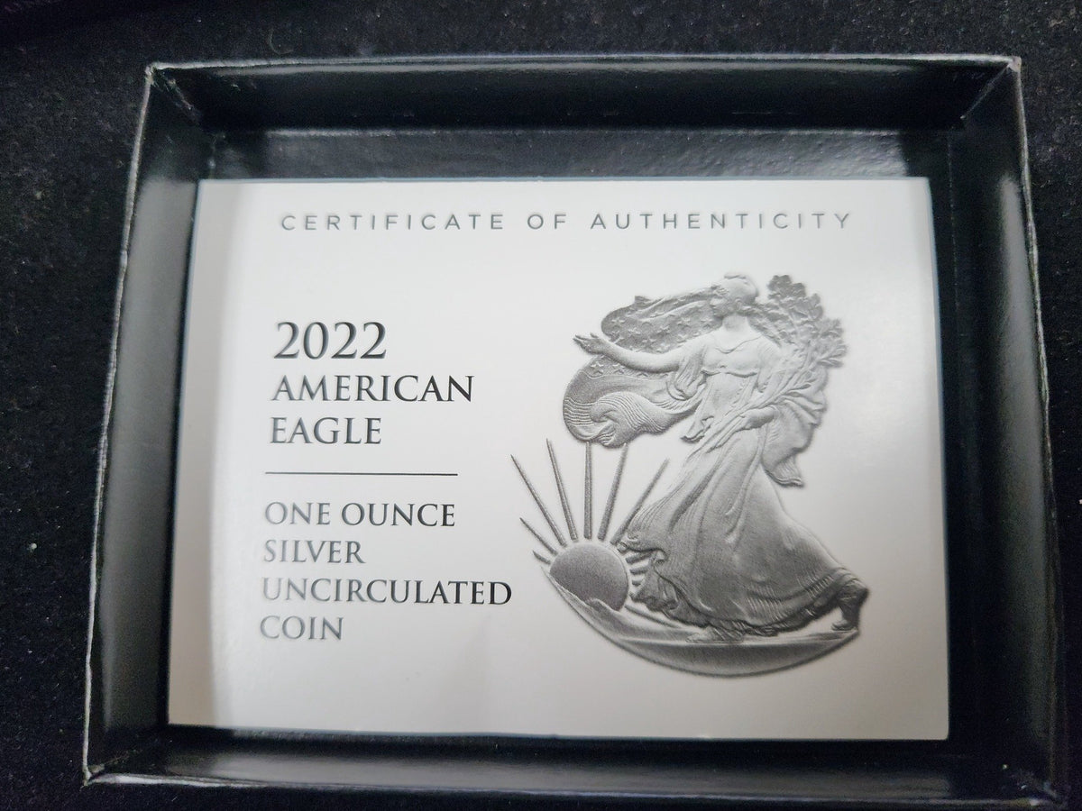 2022 American Silver Eagle $1 — Silver Uncirculated Coin 213174.OGP-A — Holder