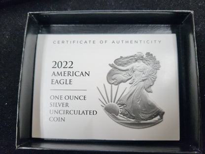 2022 American Silver Eagle $1 — Silver Uncirculated Coin 213174.OGP-A — Holder
