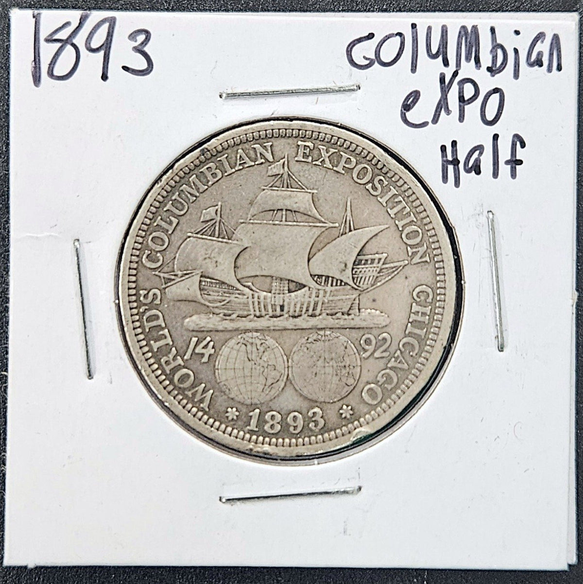 1893 Columbian Exposition Half Dollar VF-20 Details 10303.D20-A — Obverse