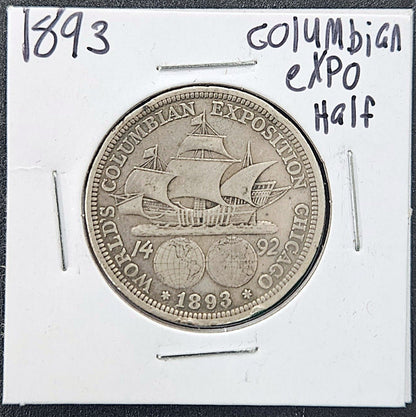 1893 Columbian Exposition Half Dollar VF-20 Details 10303.D20-A — Obverse