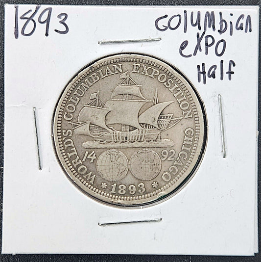 1893 Columbian Exposition Half Dollar VF-20 Details 10303.D20-A — Obverse