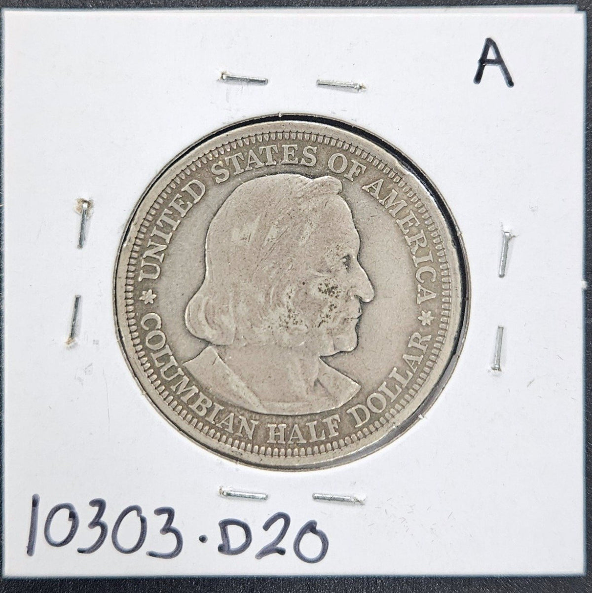 1893 Columbian Exposition Half Dollar VF-20 Details 10303.D20-A — Reverse