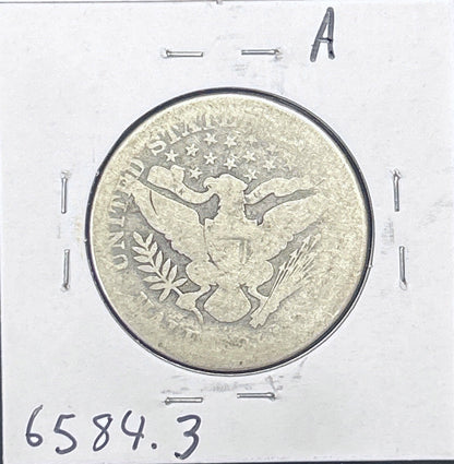 1895-O Barber Half Dollar AG-3 6584.3-A — Reverse