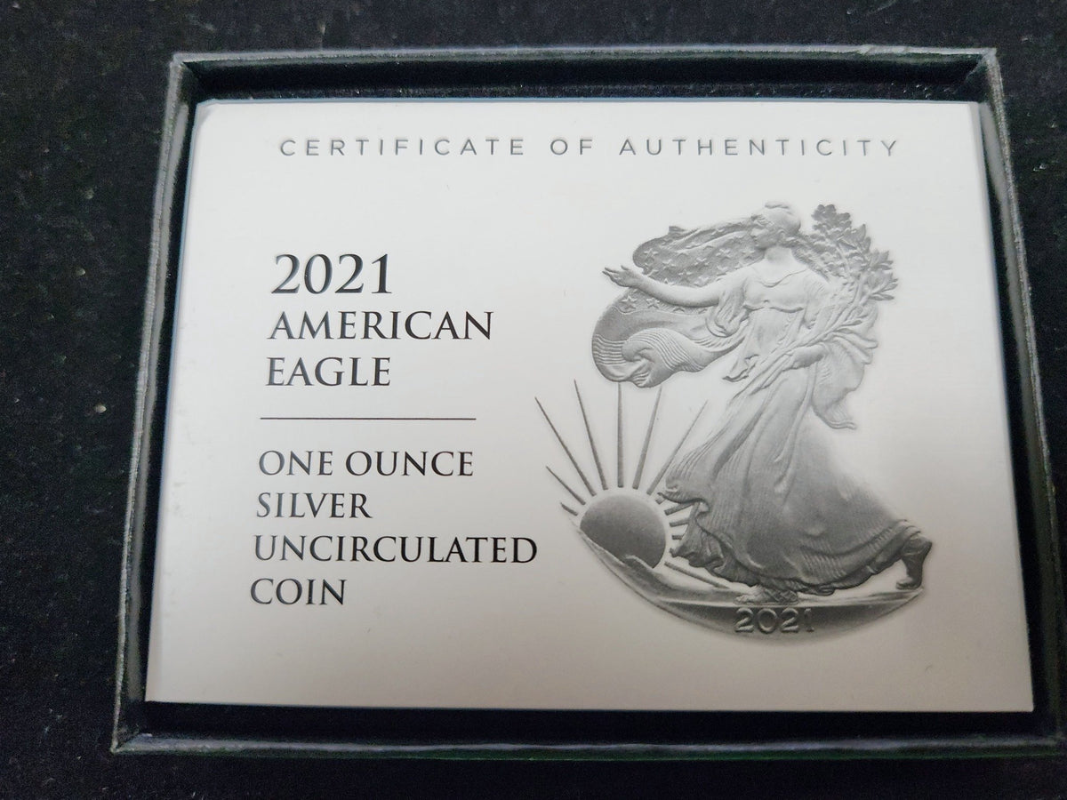 2021 American Silver Eagle $1 1 Oz Fine Silver 85060.OGP-A — Holder