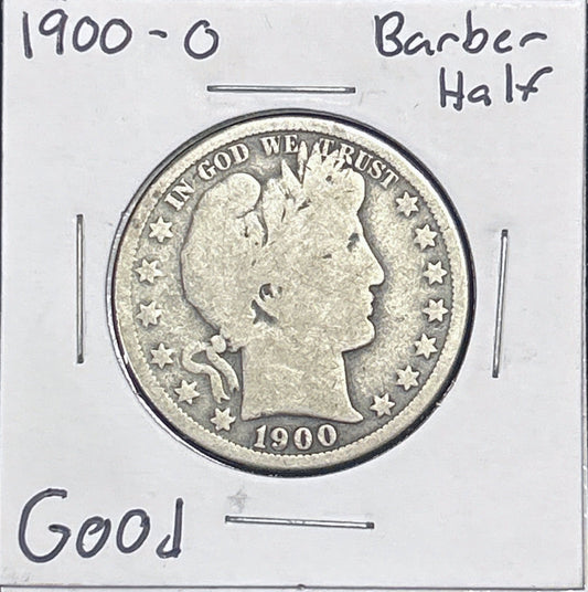 1900-O Barber Half Dollar Good 6594.D6-A — Obverse