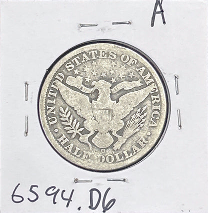 1900-O Barber Half Dollar Good 6594.D6-A — Reverse