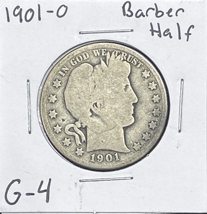 1901-O Barber Half Dollar 6596.4-A — Obverse