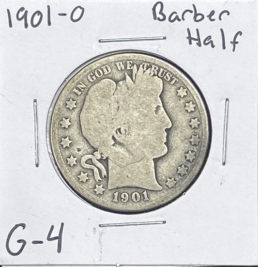 1901-O Barber Half Dollar 6596.4-A — Obverse