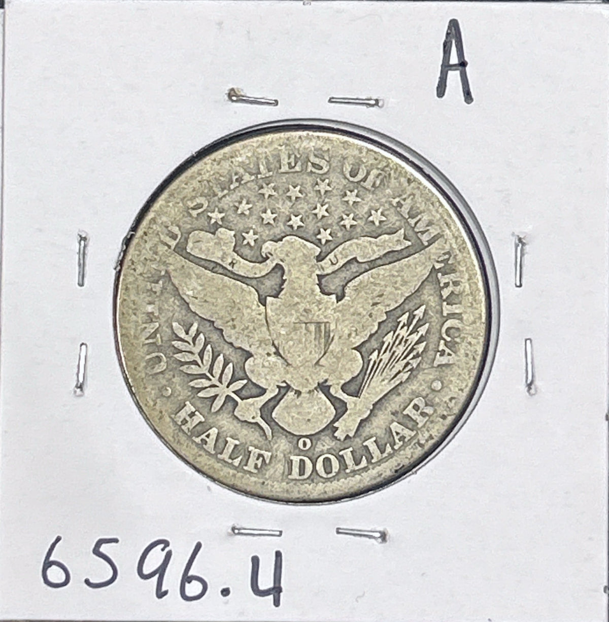 1901-O Barber Half Dollar 6596.4-A — Reverse