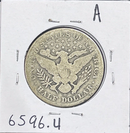 1901-O Barber Half Dollar 6596.4-A — Reverse