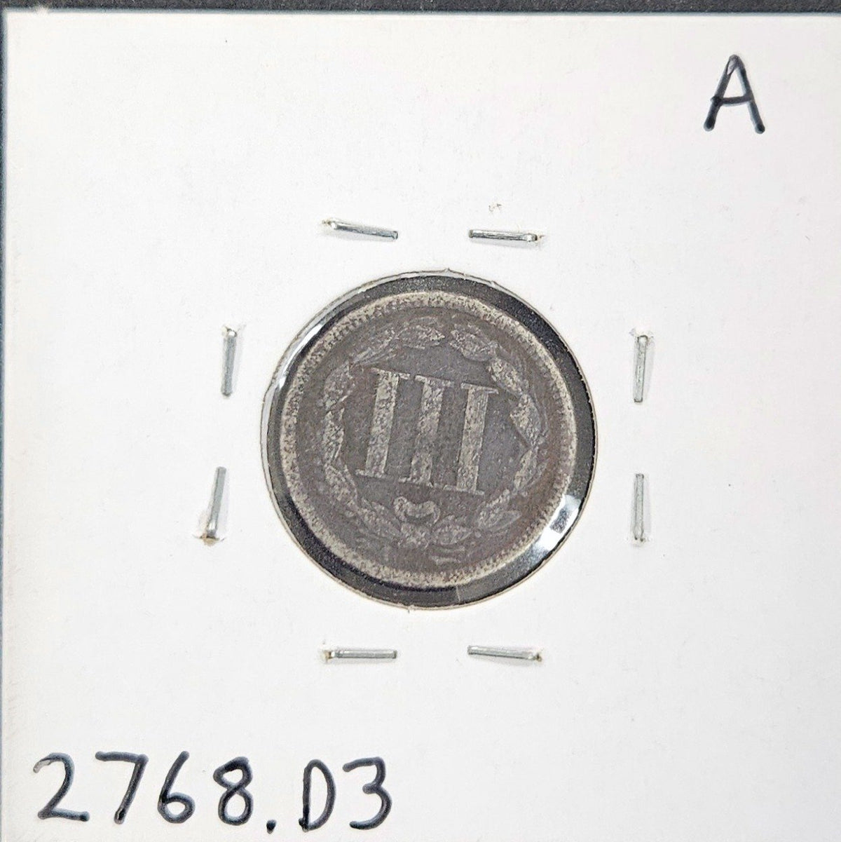 1866 Three-Cent Nickel 2768.D3-A — Reverse