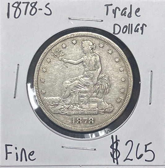 1878-S Trade Dollar 7387.D15-A — Obverse