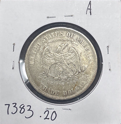 1877-S Trade Dollar VF-20 7383.20-A — Reverse
