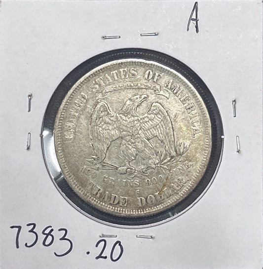 1877-S Trade Dollar VF-20 7383.20-A — Reverse