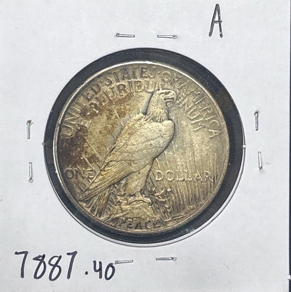 1921 Peace Dollar XF-40 7887.40-A — Reverse