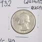 1932 Washington Quarter XF-40 — Obverse
