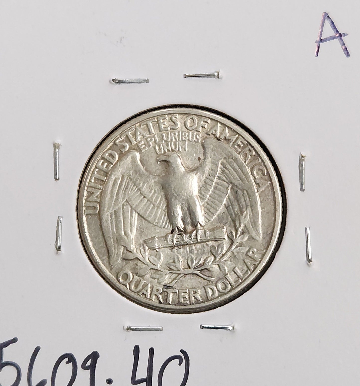 1932 Washington Quarter XF-40 — Reverse
