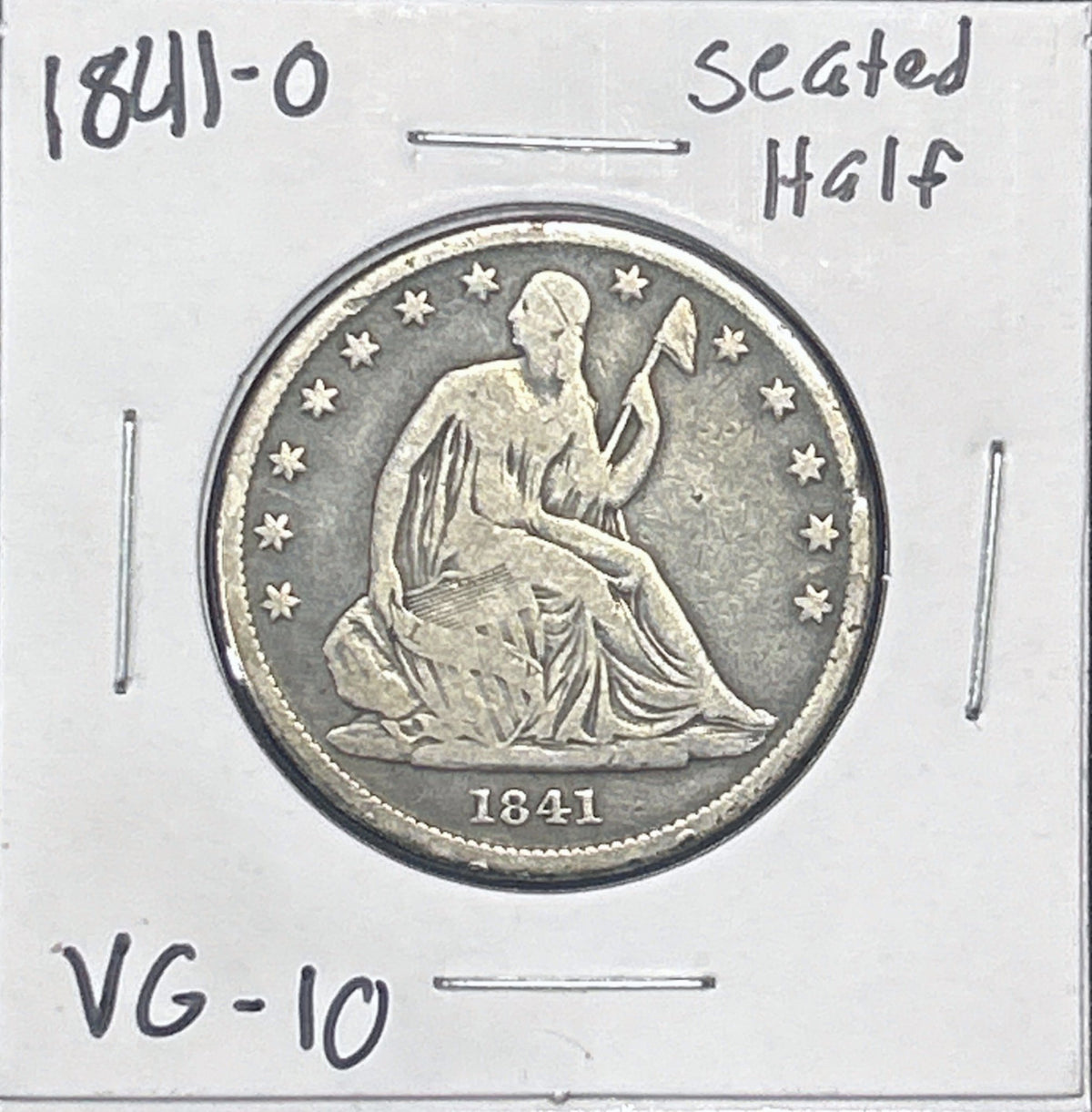 1841-O Liberty Seated Half Dollar VG-10 6213.10-A — Obverse