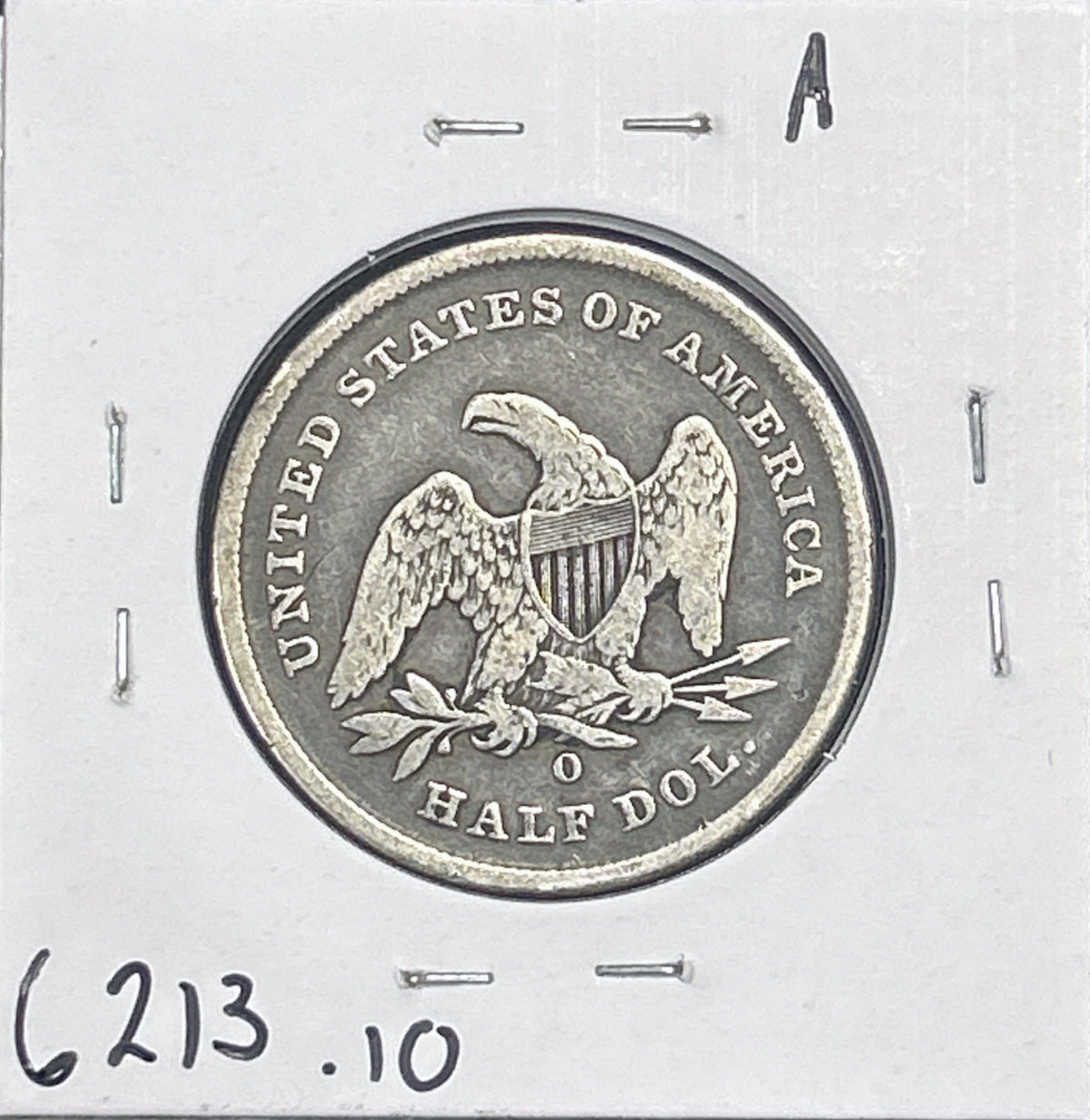 1841-O Liberty Seated Half Dollar VG-10 6213.10-A — Reverse