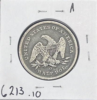 1841-O Liberty Seated Half Dollar VG-10 6213.10-A — Reverse